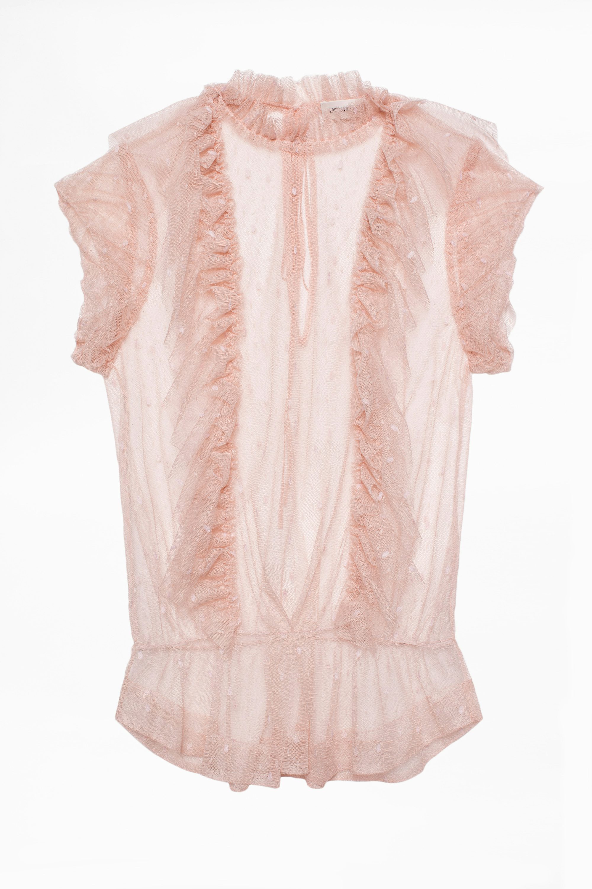 Top Tibo Mesh - Top aus Tüll mit Volants